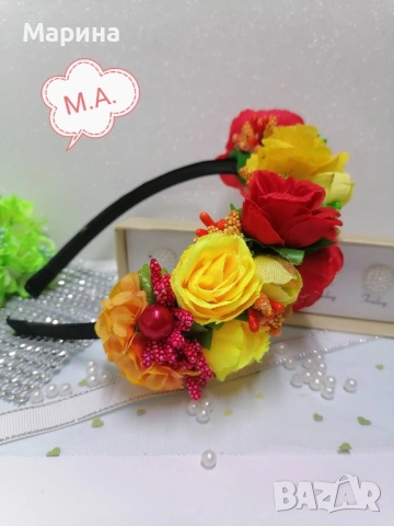 Китка за глава, вариант 28, снимка 6 - Аксесоари за коса - 54019088