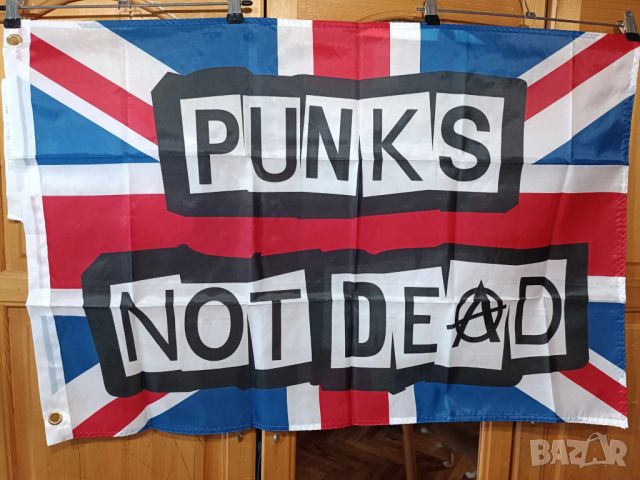PUNKS NOT DEAD Flag, снимка 1 - Китари - 45964089