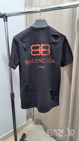 *Balenciaga* Мъжка тениска, нарязана, Premium quality