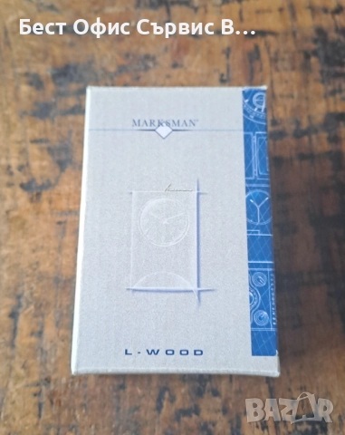 часовник Марксман Marksman за бюро аналогов кварцов дървен отпред , снимка 9 - Други - 52485408