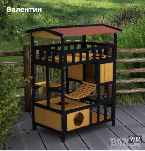Външна катерушка / къщичка за котки PawHut, снимка 13 - За котки - 52653385