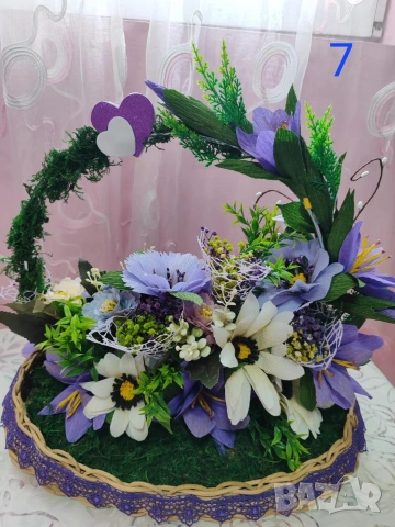 ПРОМО ! Декоративни кошници с вечни цветя / красота за всеки повод !, снимка 11 - Декорация за дома - 53426722