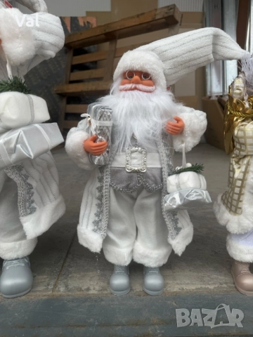 Декоративен Дядо Коледа в сиво-уют, топлина и празничен дух у дома(50см) , снимка 8 - Други - 52514139