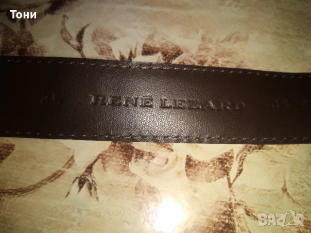 RENE LEZARD Оригинал Нов Кожен Мъжки Колан 115см., снимка 2 - Колани - 52562887