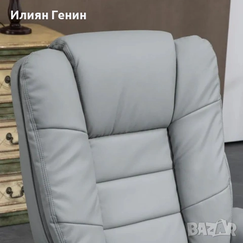 HOMCOM Реклайнер с табуретка, снимка 2 - Столове - 53461400