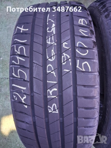 215 45 17 Bridgestone 2бр летни , снимка 2 - Гуми и джанти - 53664480