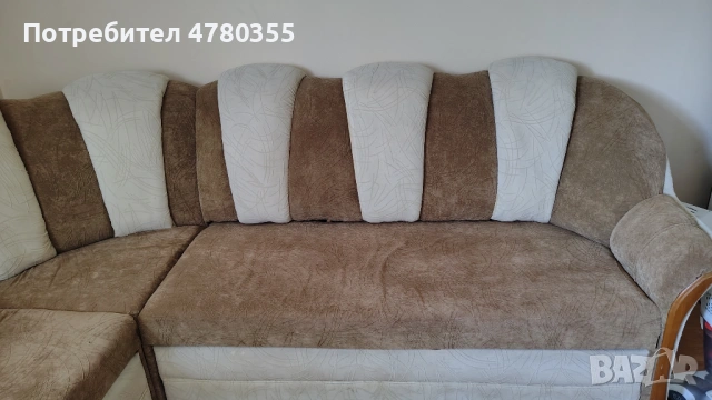 Ъглов разтегателен диван