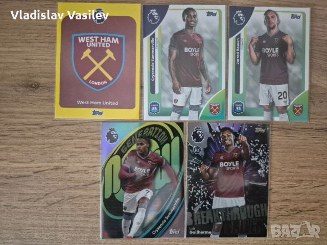 Topps Premier League 25/26 - базови, инсърти и паралели на отборите, снимка 5 - Колекции - 53637066