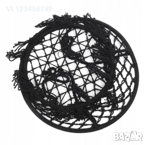 Висяща въжена люлка-хамак, Черна+ подарък възглавница , снимка 3 - Къмпинг мебели - 53892340