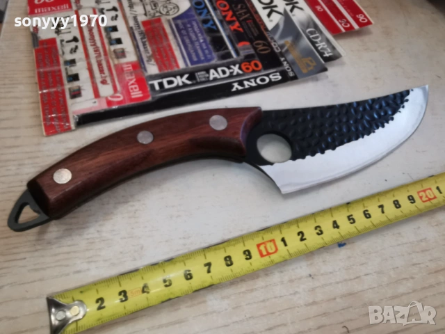 МАСИВЕН КРИВ НОЖ С ОТВОР 2702261933, снимка 2 - Ножове - 53649745