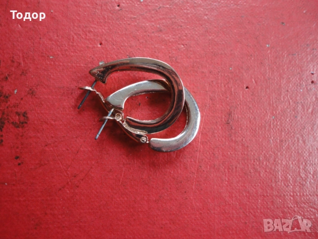 Позлатени обеци обици с камъни 2 , снимка 6 - Обеци - 54088801