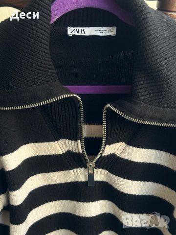Женски пуловер на Zara - размер М - носен само веднъж, снимка 2 - Блузи с дълъг ръкав и пуловери - 45116548