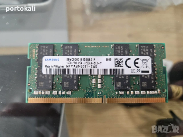 +Гаранция! 16GB RAM за лаптоп DDR4 SODIMM 3200MHz Samsung, снимка 2 - RAM памет - 54163116