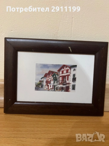 Малка картина с къща, 6 бр., снимка 5 - Картини - 53849502