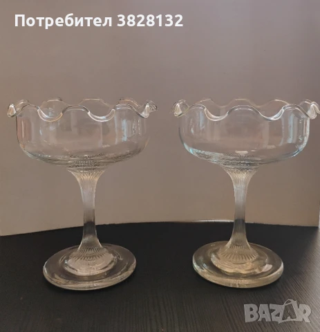 чаши за шампанско "купе" стъклени