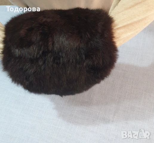 Аристократична ръкавица - маншон от естествена кожа, снимка 3 - Антикварни и старинни предмети - 53062092