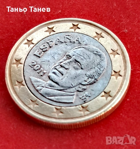 Една много странна Испанска монета от 1Евро 2011г., снимка 5 - Нумизматика и бонистика - 54240025