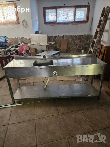 Плот с мивки от неръждаема стомана