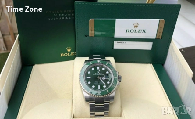 Rolex Submariner 41mm Green Steel Automatic Различни Варианти, снимка 2 - Мъжки - 54071983
