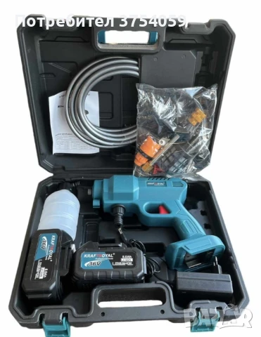 Комплект акумулаторна водоструйка с 2 батерии в куфар, снимка 4 - Други инструменти - 50622468