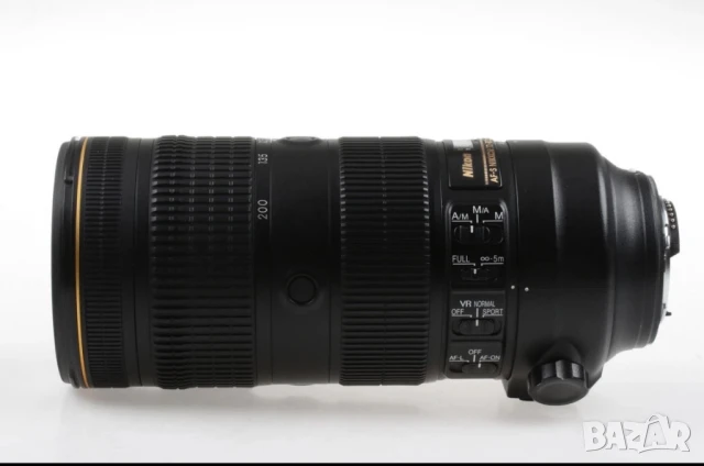 Обектив Nikon AF-S 70-200mm f/2.8 E FL ED VR, снимка 4 - Обективи и филтри - 50822096