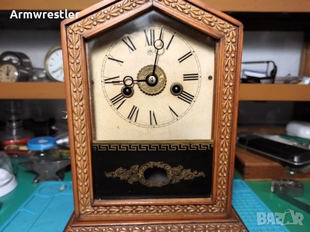 Стар Немски Механичен Часовник Юнгханс , снимка 4 - Антикварни и старинни предмети - 46041802