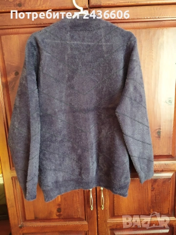 Чисто нова тъмно лилава жилетка мъхеста, снимка 2 - Жилетки - 53148624