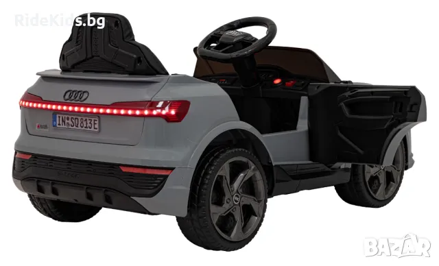 Audi SQ8 12V – Детски акумулаторен джип, Сив, EVA гуми, снимка 7 - Детски велосипеди, триколки и коли - 50418559