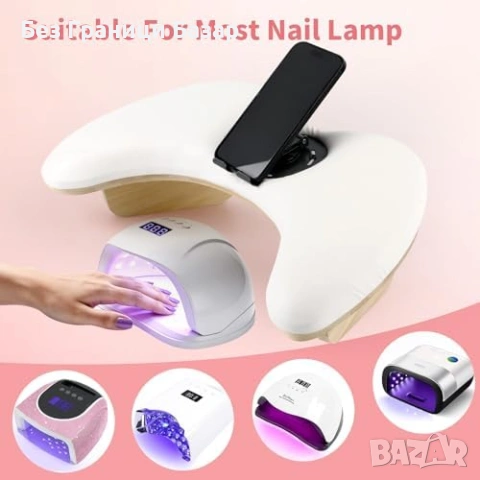 Нова Маникюр възглавница опора за ръка PU кожа + 360° стойка телефон, снимка 6 - Други - 53665570