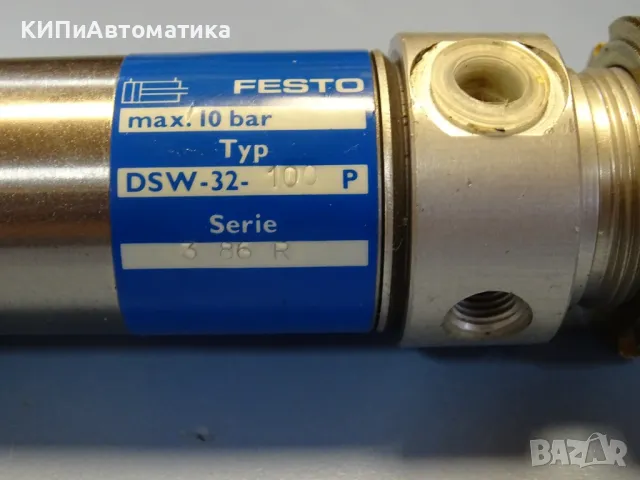 Пневматичен цилиндър Festo DSW-32-100P pneumatic cylinder, снимка 4 - Резервни части за машини - 47675279