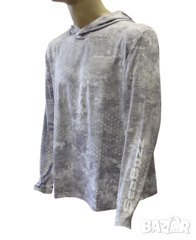 Слънцезащитна блуза с качулка SeaBuzz, снимка 6 - Такъми - 46274266