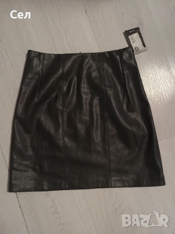 Нова кожена пола NA-KD S-M, снимка 2 - Поли - 53365887