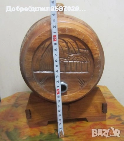 Буренца със стойка, стойки, различни: Дървено буре с медни обръчи и стойка, снимка 14 - Други - 31658196