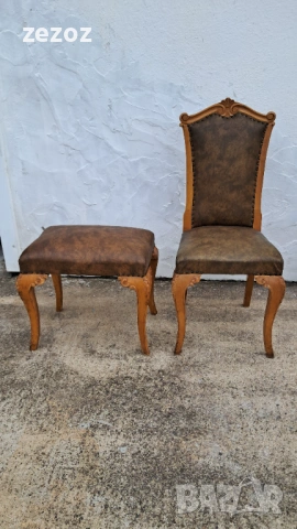 Стол и табуретка масив