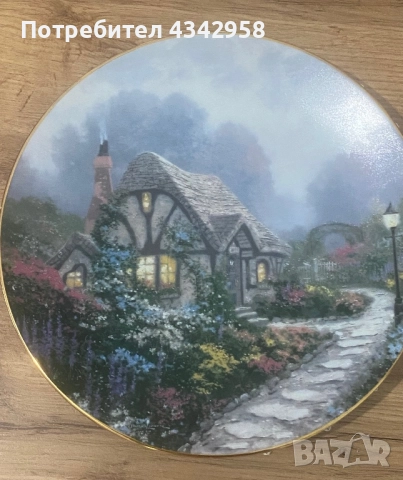 Винтидж порцеланова чиния « Къщата на Чандлър».САЩ.