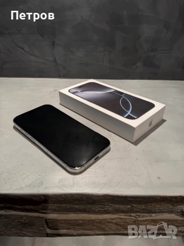 КАТО ЧИСТО НОВ Iphone 16 Pro White Titanium, 90% батерия, снимка 5 - Apple iPhone - 54159661