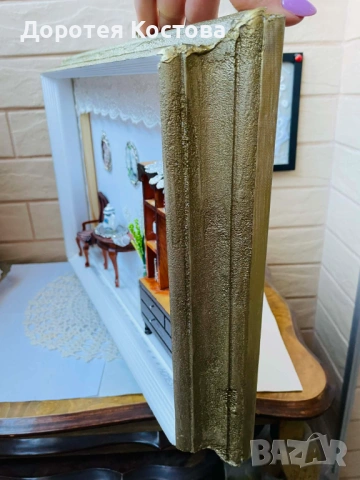 Красива 3д украса за стена с миниатюри от Англия , снимка 10 - Антикварни и старинни предмети - 53806871