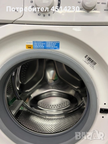 Пералня Indesit 7 кг – отлично състояние, напълно работеща, снимка 4 - Перални - 53288455