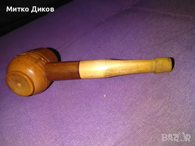 Дървена лула от соца отлична ръчна изработка, снимка 4 - Лули - 49799705