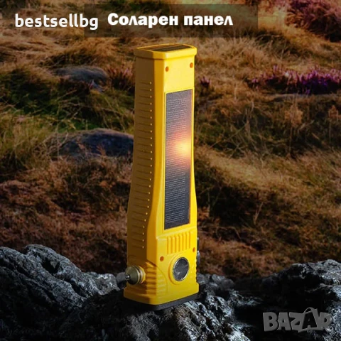 Мощен LED ръчен акумулаторен фенер и къмпинг лампа осветление за къмпинг риболов палатка туризъм, снимка 2 - Къмпинг осветление - 51178699