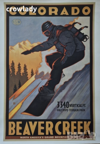 Винтидж постер Жикле на Колорадо 2 на Paul Lanquist 