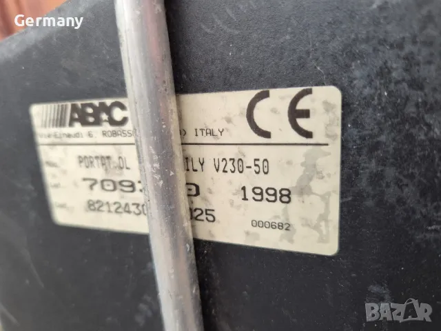 италянски компресор abac 24л., снимка 7 - Компресори - 49715541