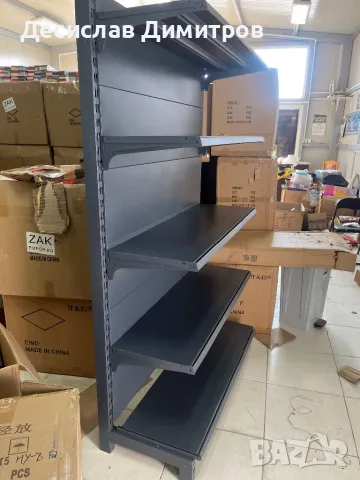 Продавам стилажи за магазин сиви на цвят , снимка 3 - Стелажи и щандове - 49381257