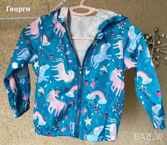Пролетно яке за момиче тип ветровка, 2 шарки., снимка 8 - Детски якета и елеци - 53910071