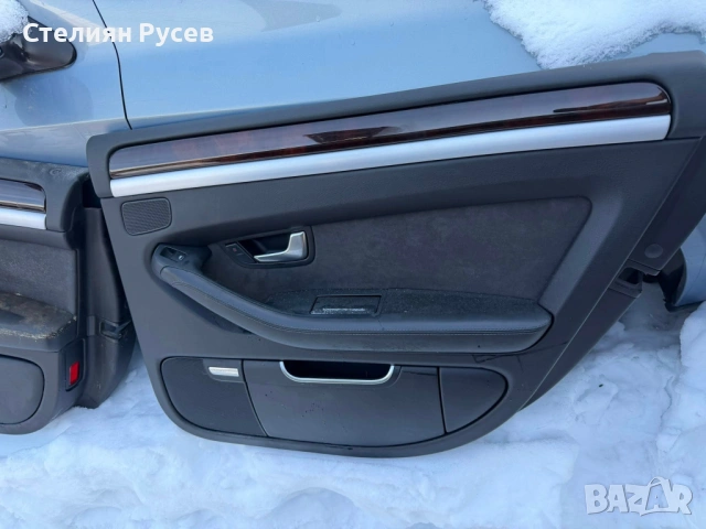 салон седалки перфорирани audi s8 a8 d3 5.2 450hp facelift 2009г цена 370 евро за всичко - задни пер, снимка 10 - Части - 53557846