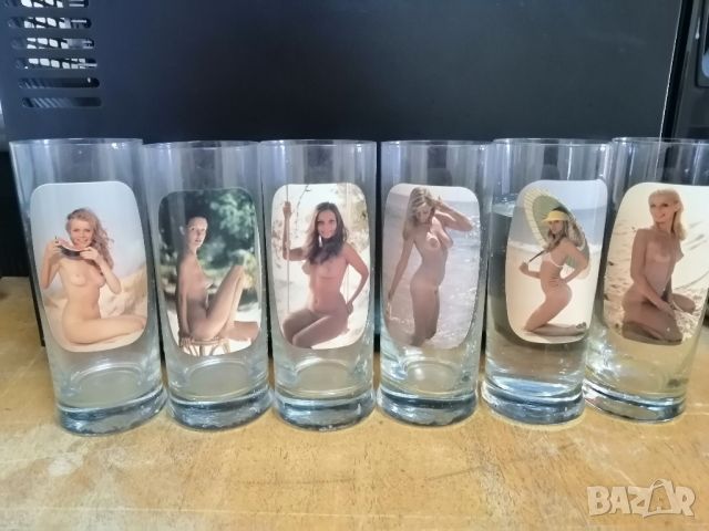 Ретро Комплект 6 броя чаши с еротични снимки., снимка 10 - Антикварни и старинни предмети - 46020127