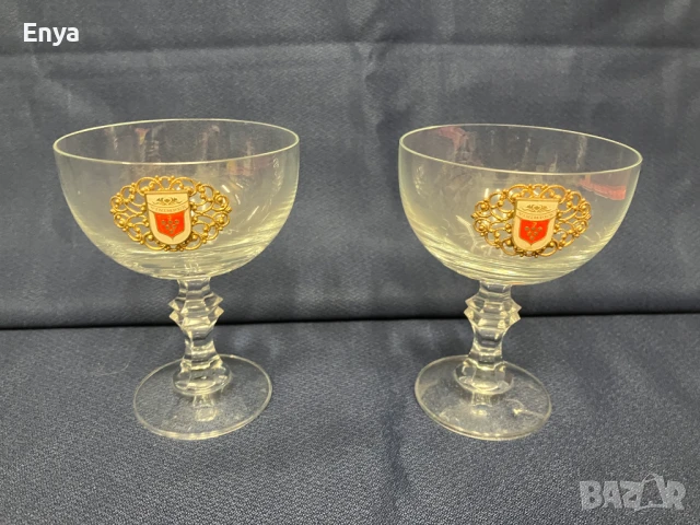 Чаши с лого "Vinimpex" - единствени по рода си от 80-те години, снимка 4 - Антикварни и старинни предмети - 51165421