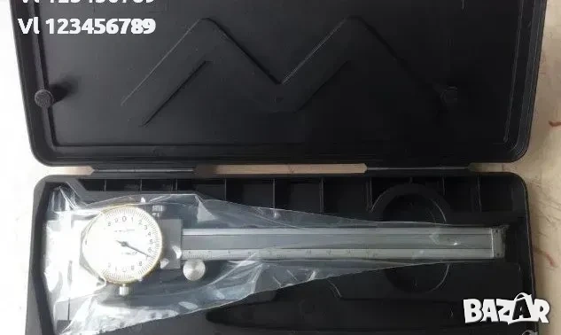 Шублер с индикаторен часовник 0.02 - 150мм / 0,02-200 мм / , снимка 2 - Измервателни инструменти - 53974791