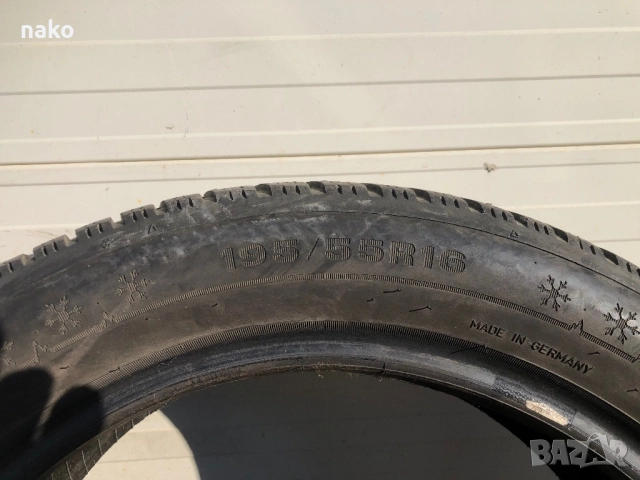 Продавам 2 бр. Зимни гуми 195 55 16 дънлоп, снимка 3 - Гуми и джанти - 52798781