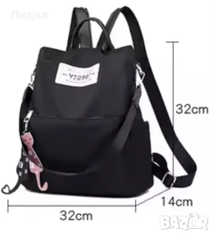 Дамска текстилна раница за всеки ден , снимка 7 - Чанти - 49909141